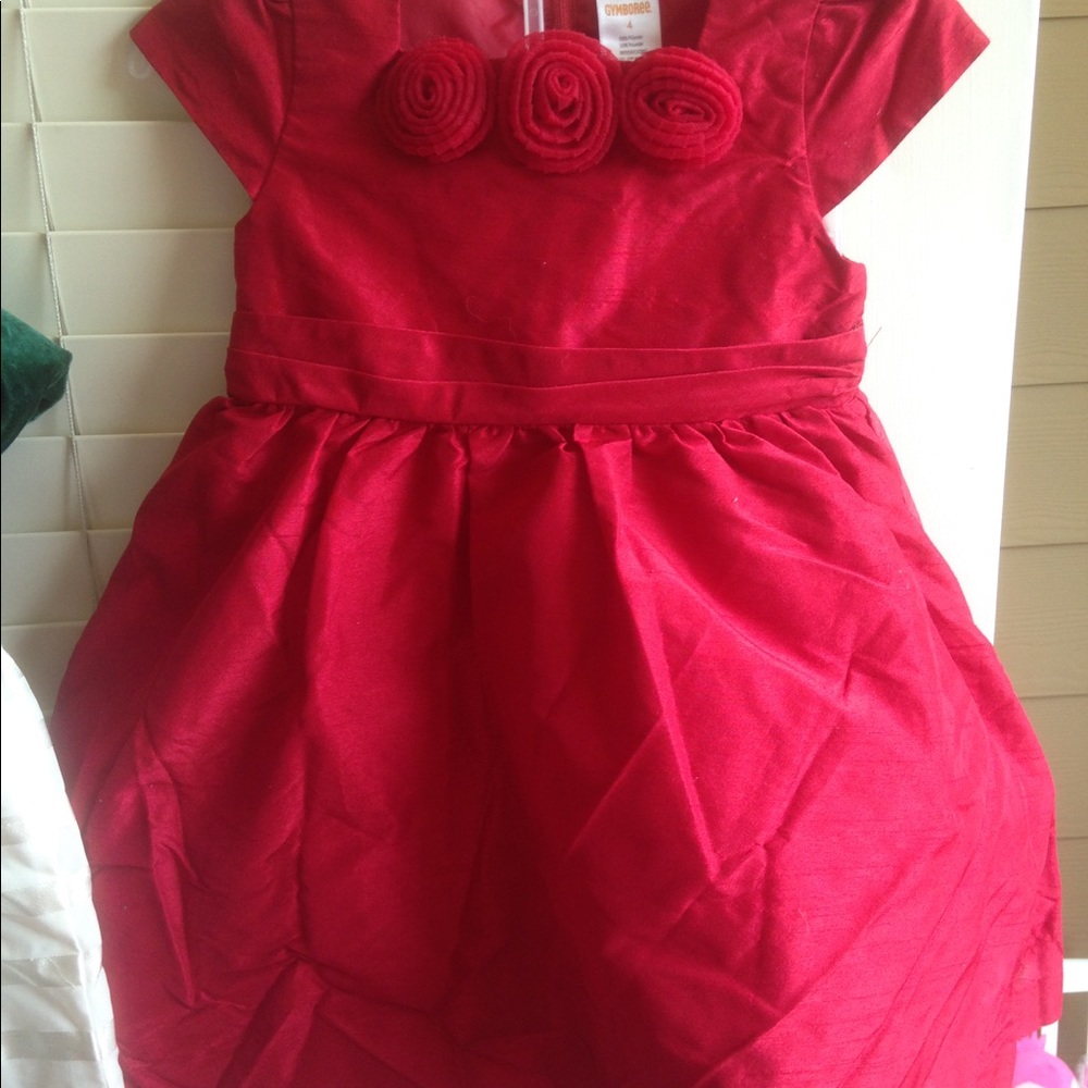 Gymboree 4t royal red dress